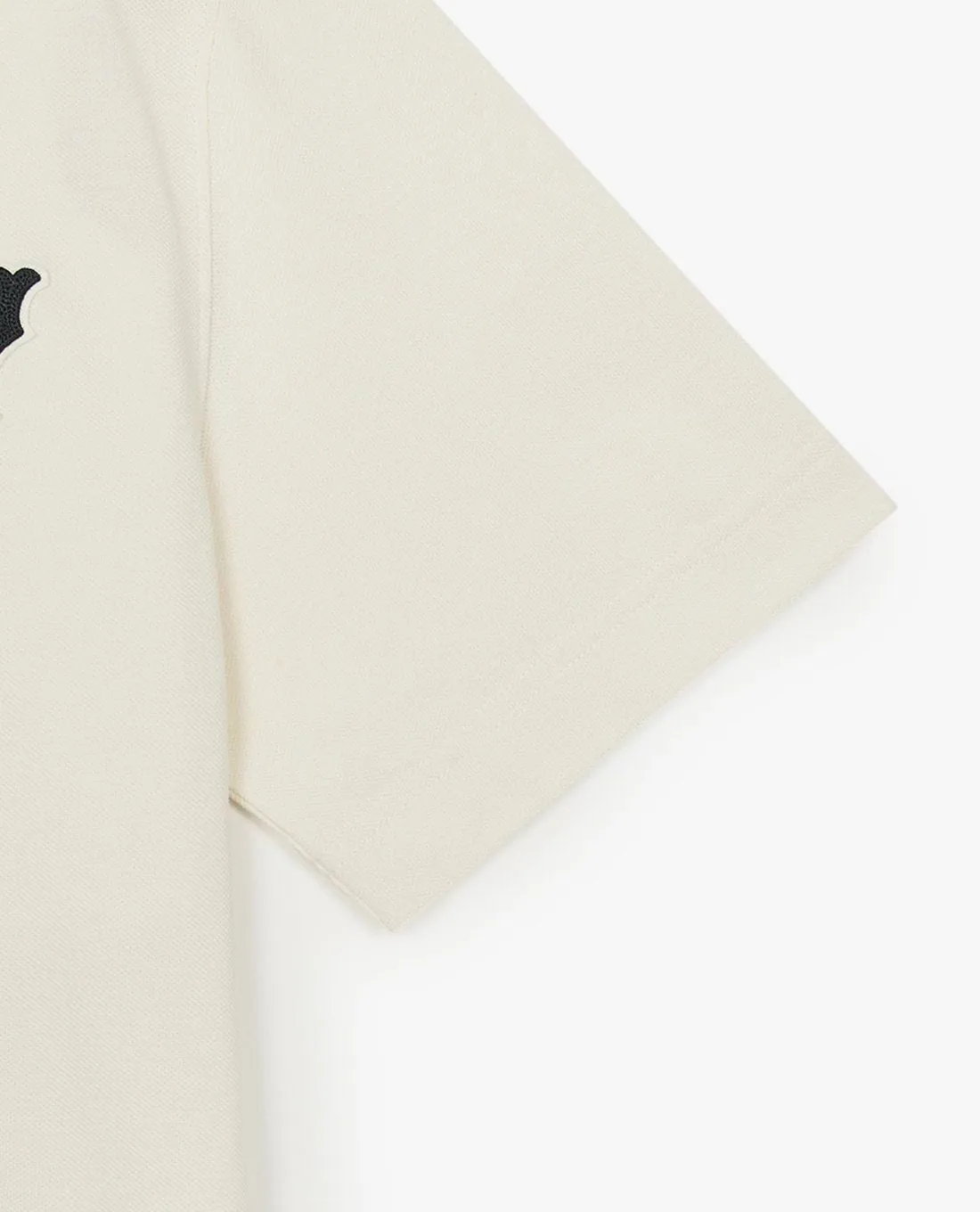 Áo Polo MLB Basic Coopers Logo Overfit NY Màu Kem - Ảnh chi tiết 3